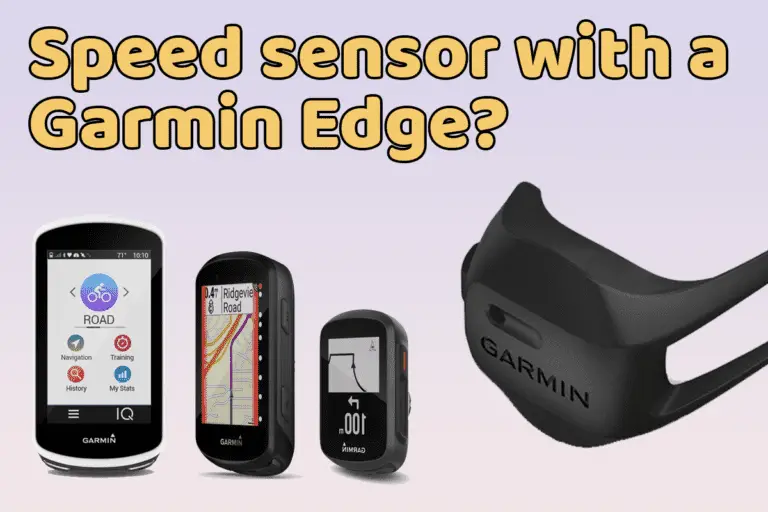 Do you need a speed sensor with a Garmin Edge?