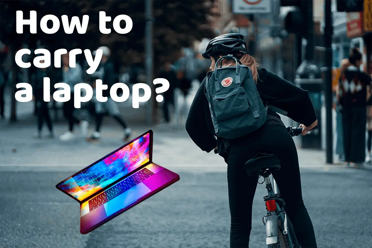 how to carry a laptop safely on a bike
