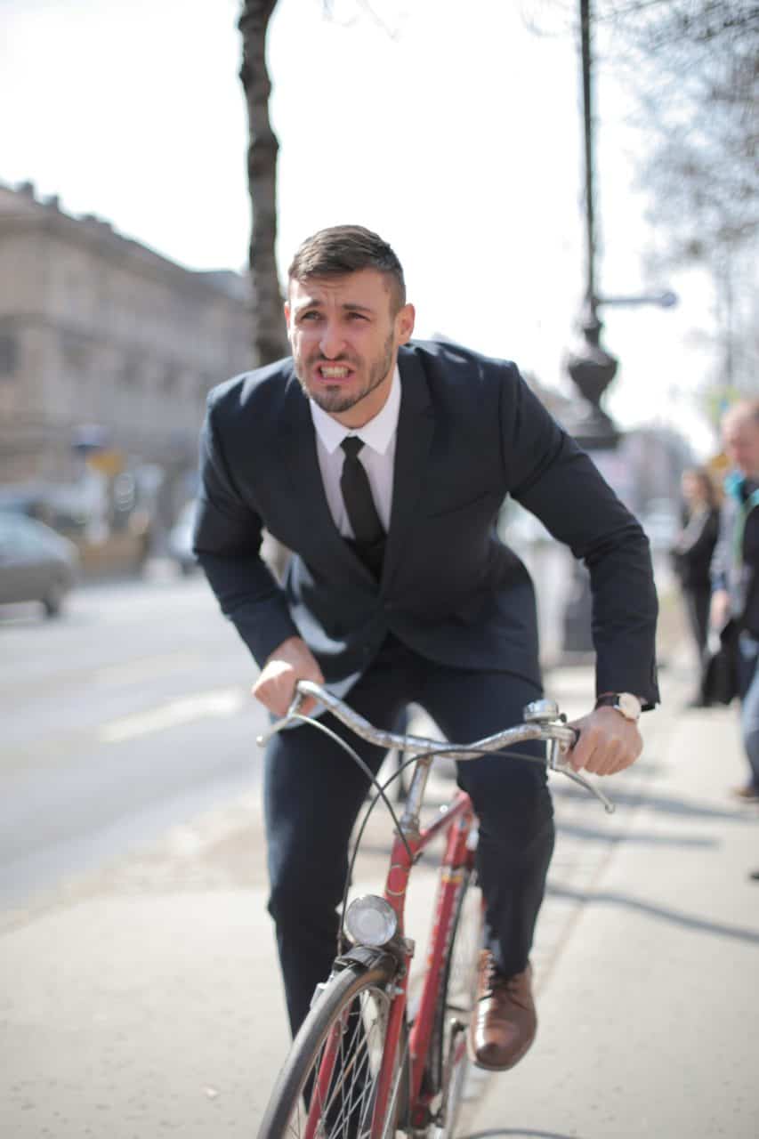bike in a suit high intensity