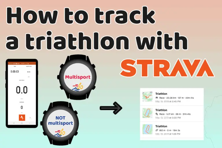 Tracking a triathlon with Strava (options and limitations)