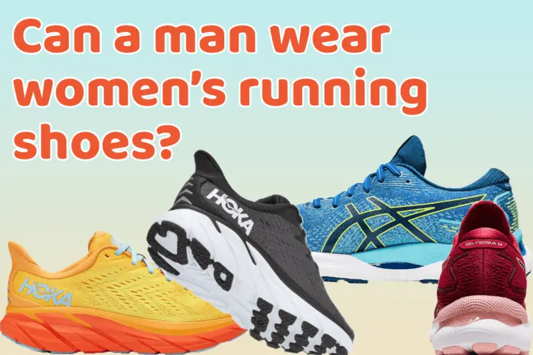 Can a man wear women’s running shoes?