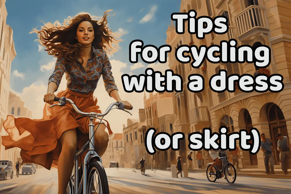 tips for cycling with dress or skirt