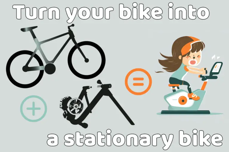 turning bike into stationary bike