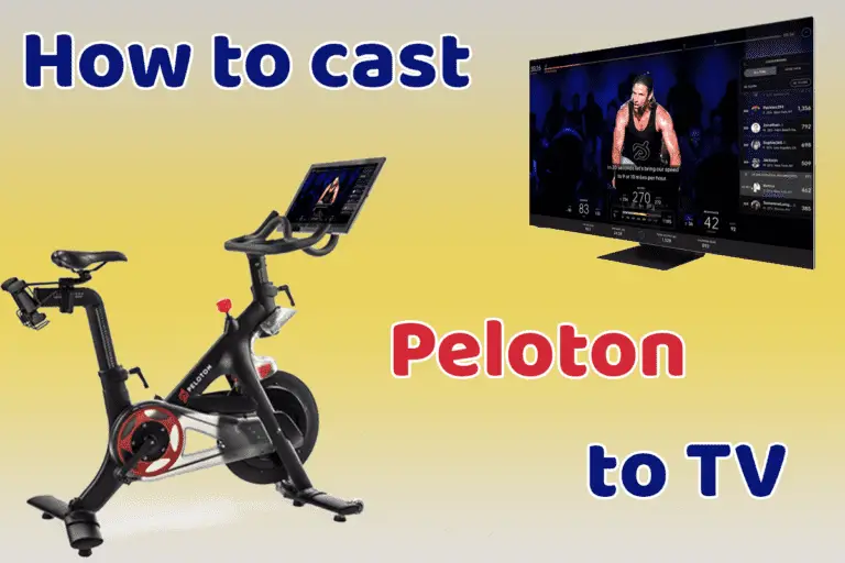 how to cast Peloton to TV